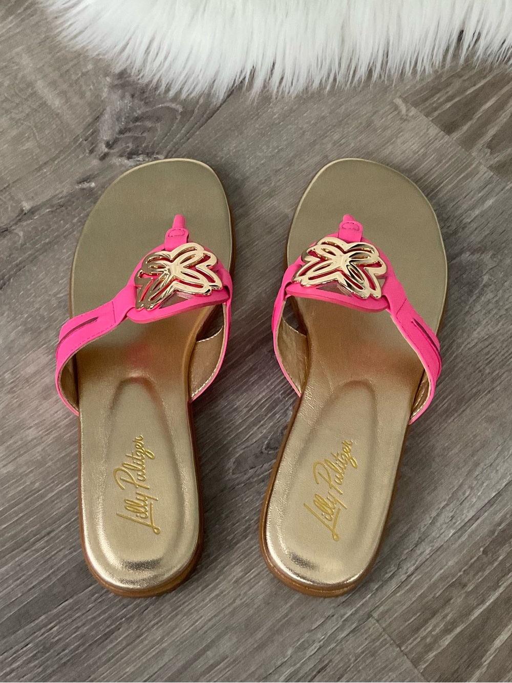 ๐ LILLY PULITZER The Lilly Sandal Cherry Blossom Pink Size 8 - Picture 6 of 10